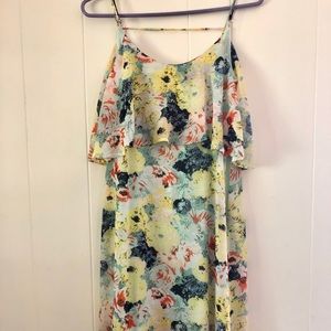 Floral Chiffon Maxi Dress - S